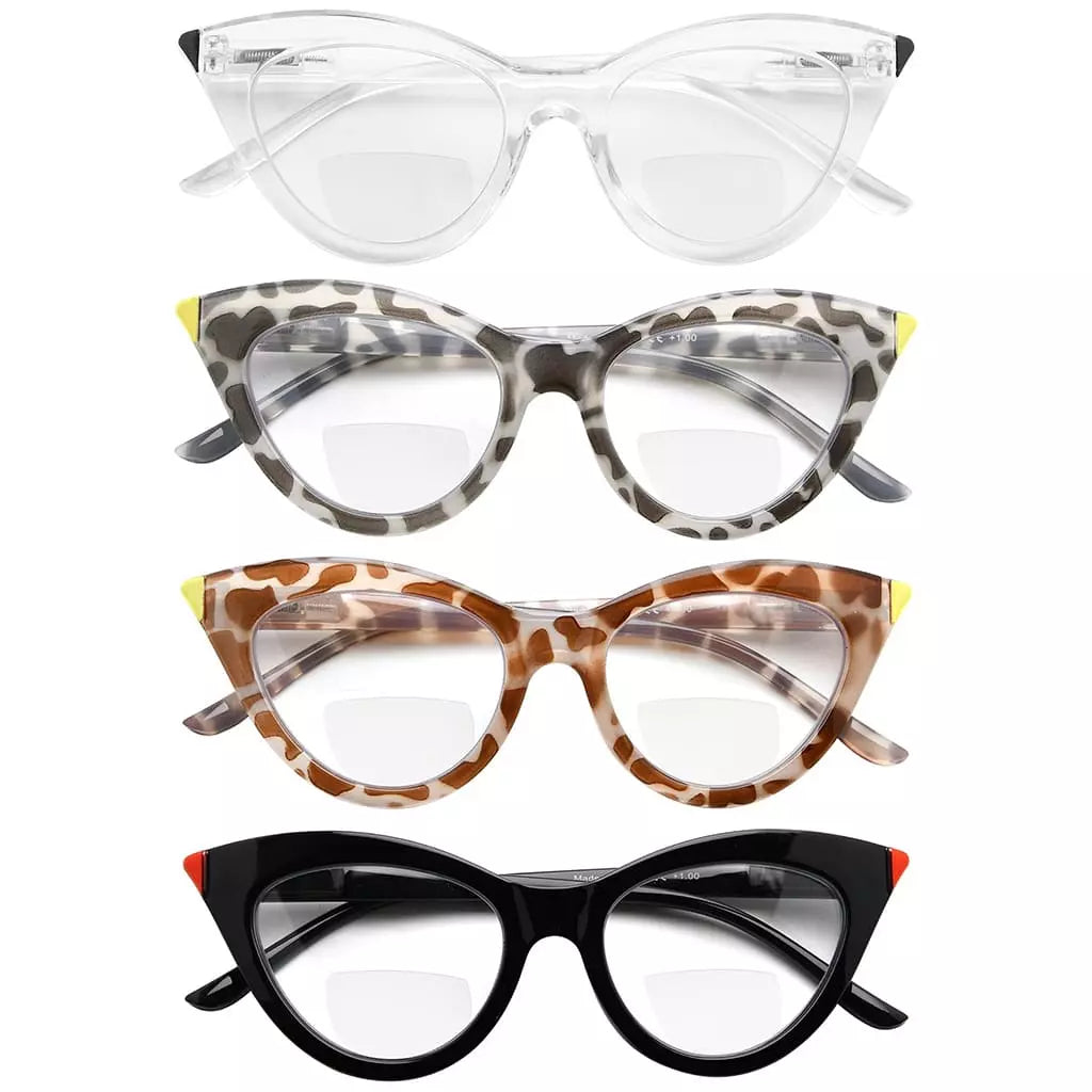 Wolar Bifocal Reading Glasses 4 Pack