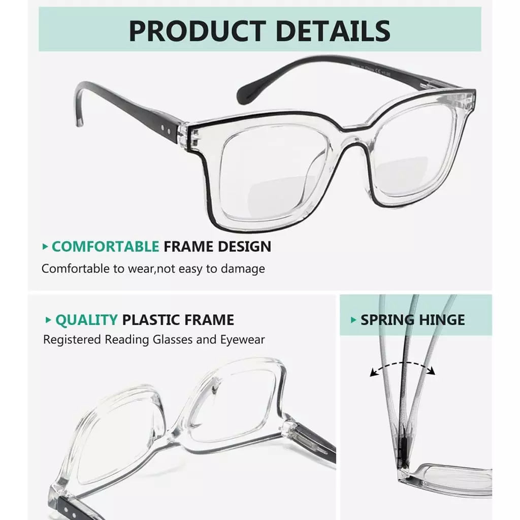 Wolat Bifocal Reading Glasses 4 Pack