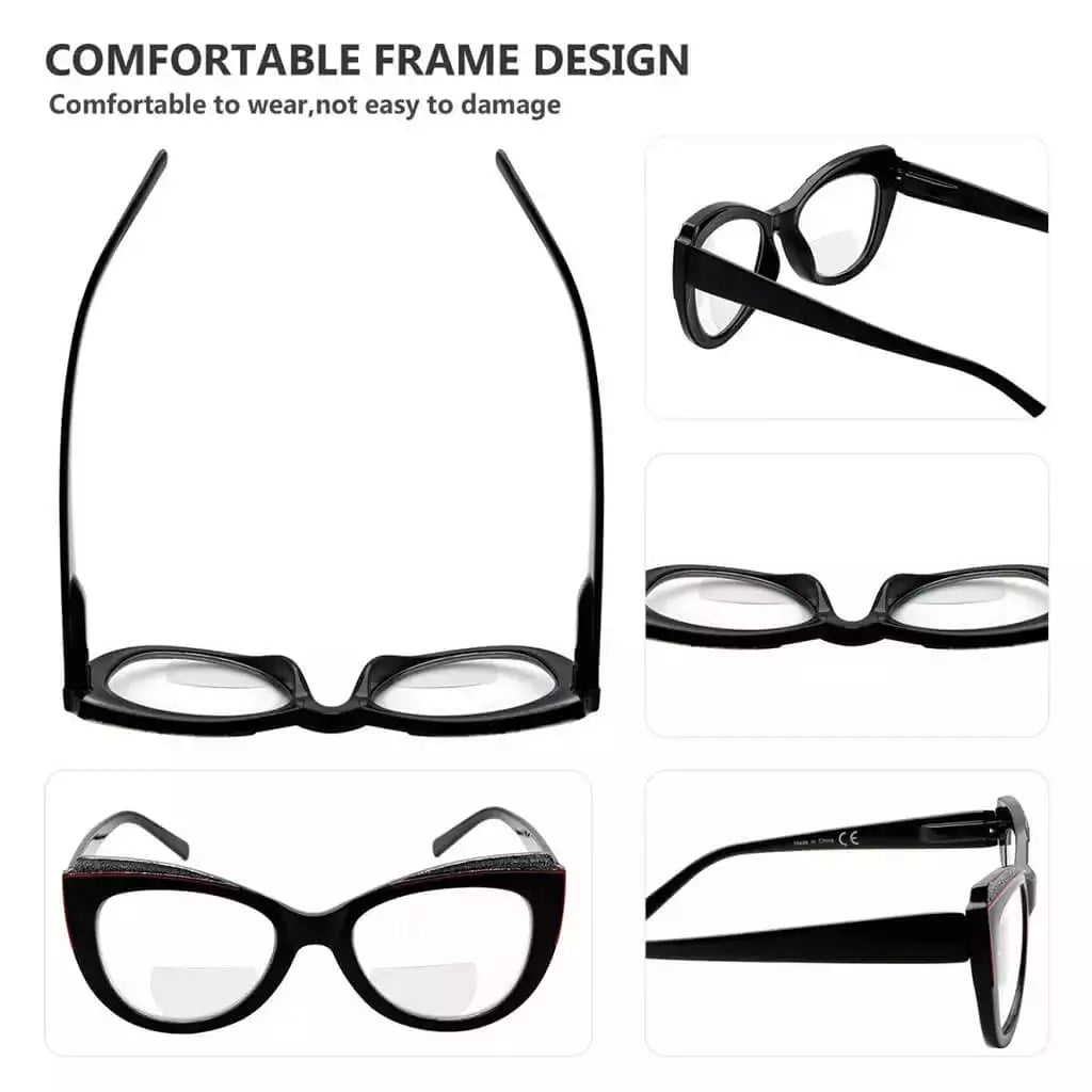 Wolbe Bifocal Reading Glasses 4 Pack