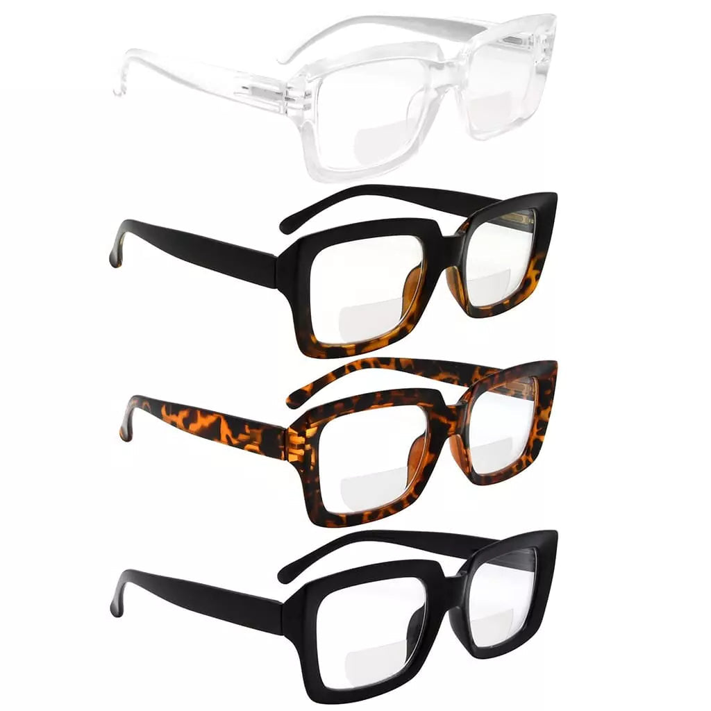 Wolbr Bifocal Reading Glasses 4 Pack