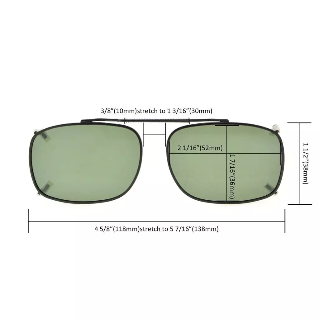 Woeah Polarized Clip on Sunglasses 2 Pack
