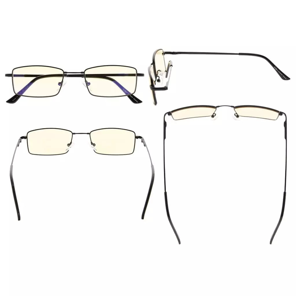 Wohbi Blue Light Blocking Reading Glasses Light Yellow Tinted 3 Pack