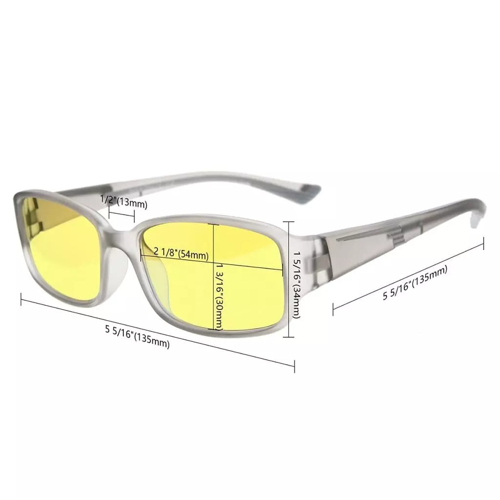 Woiak Blue Light Blocking Glasses Light Yellow Tinted 10 Pack