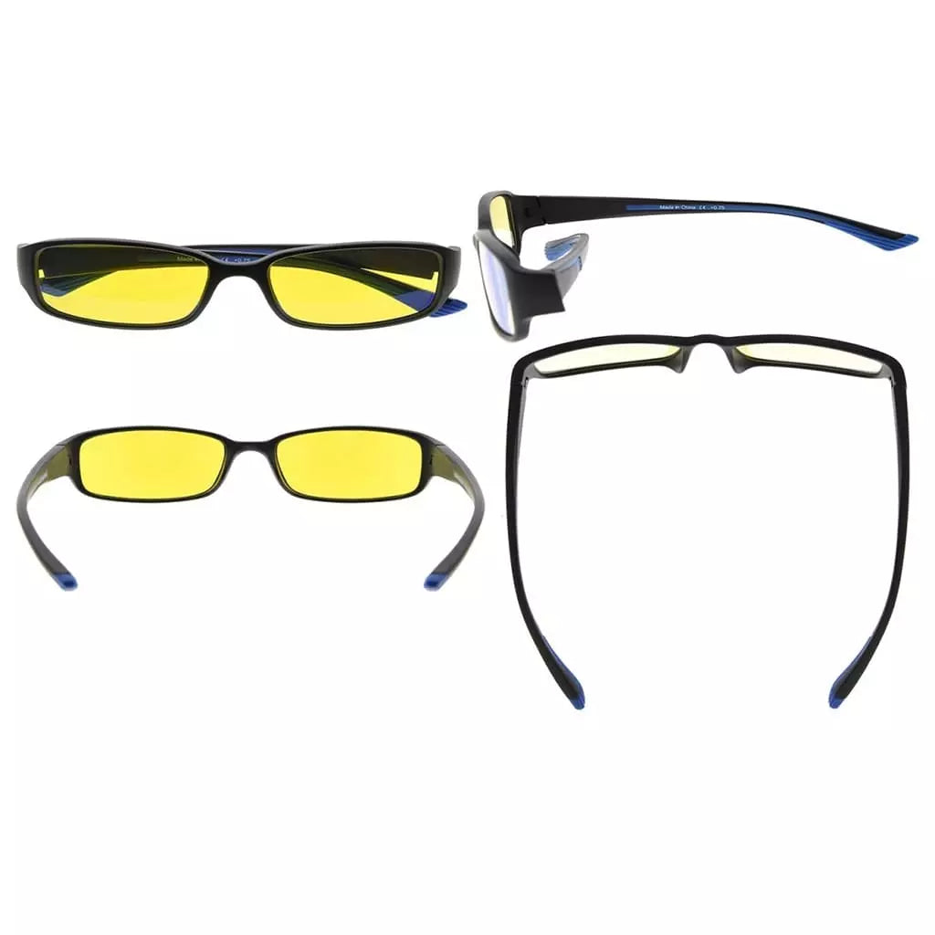 Woiak Blue Light Blocking Glasses Light Yellow Tinted 10 Pack