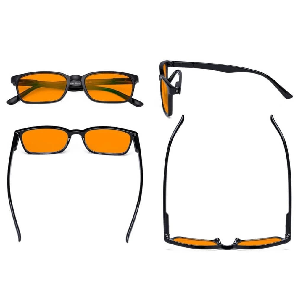 Woqbm Blue Light Blocking Reading Glasses Orange Tinted 3 Pack