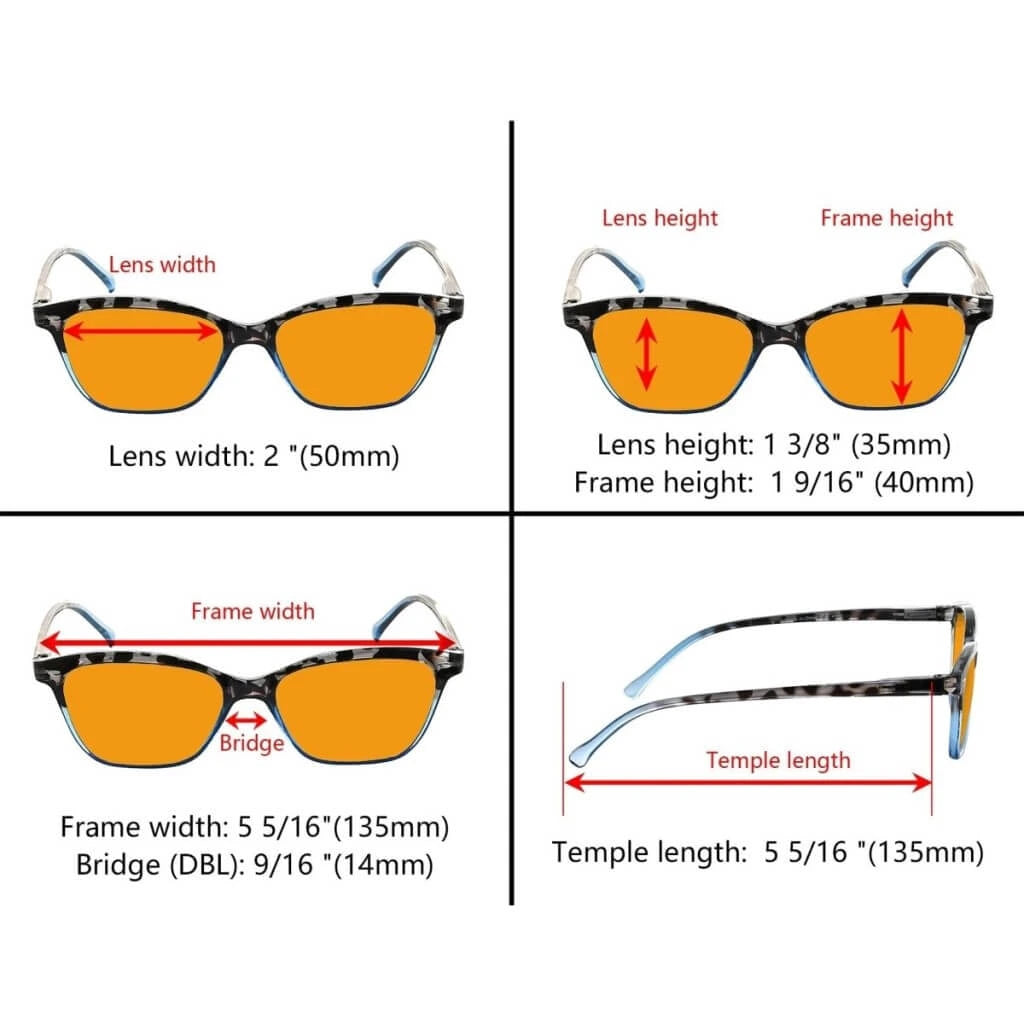 Woqbz Blue Light Blocking Glasses Orange Tinted 5 Pack