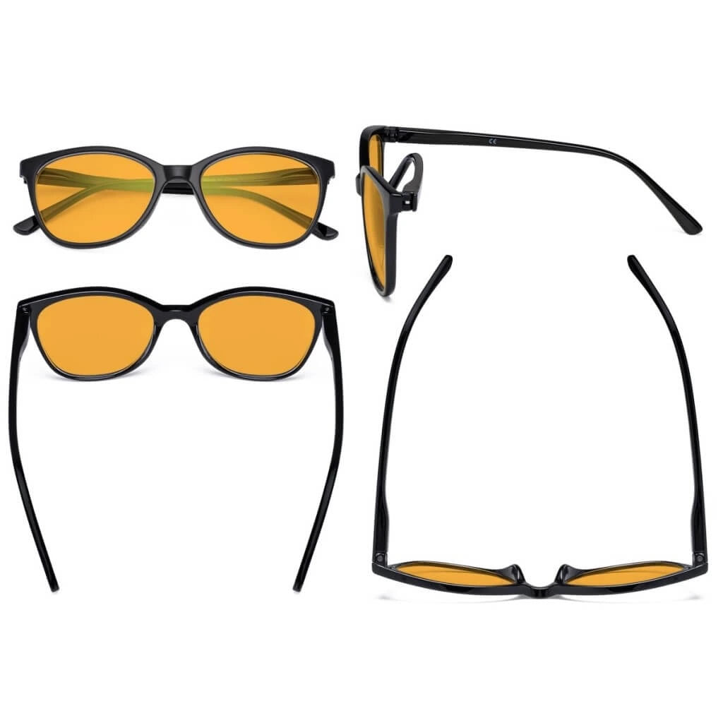 Wovag Blue Light Blocking Glasses Orange Tinted 4 Pack