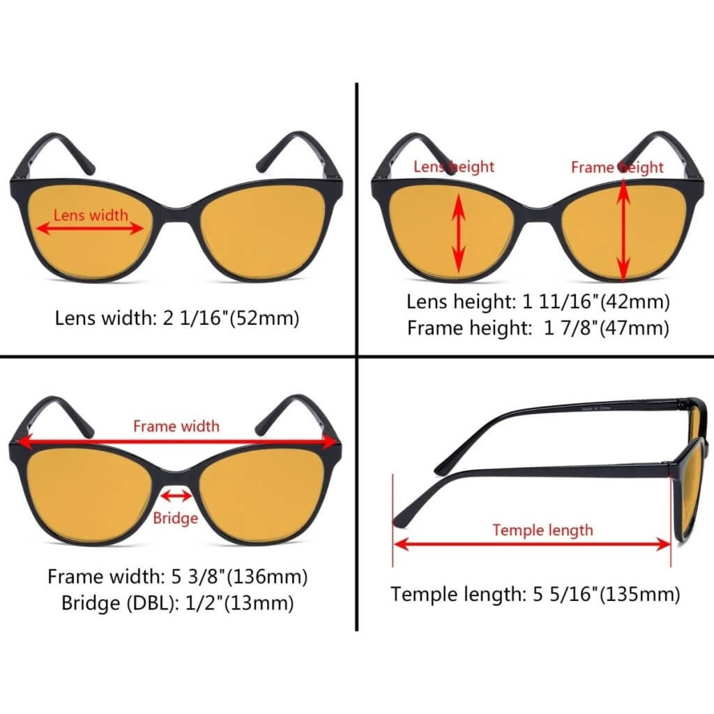 Wovag Blue Light Blocking Glasses Orange Tinted 4 Pack