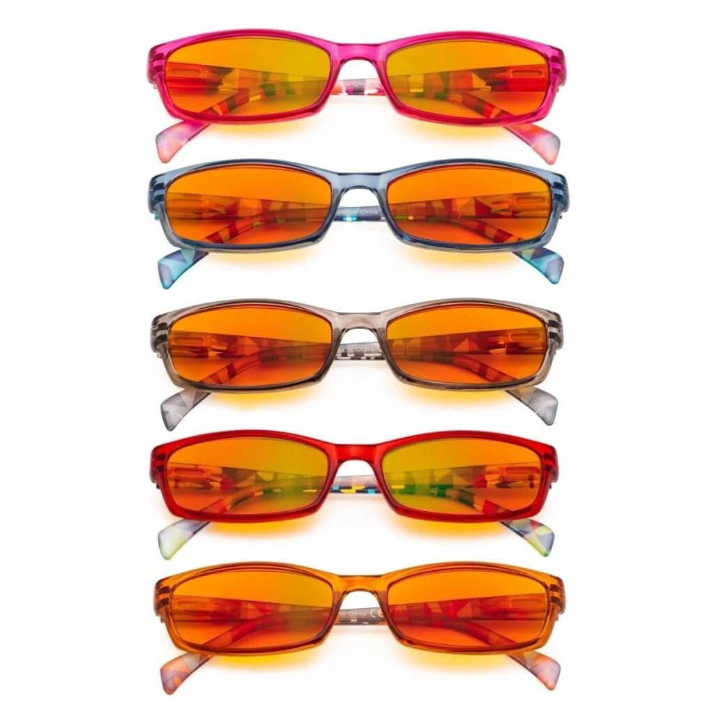Wovaz Blue Light Blocking Reading Glasses Orange Tinted 5 Pack
