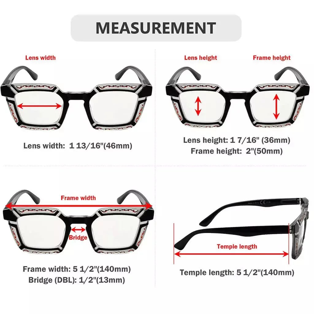 Wopai Progressive Multifocus Reading Glasses 4 Pack