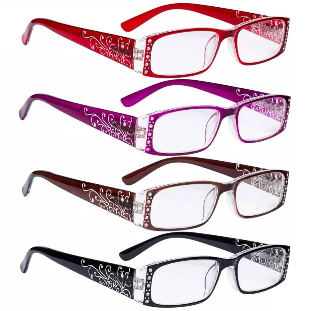 Woabb Reading Glasses 4 Pack