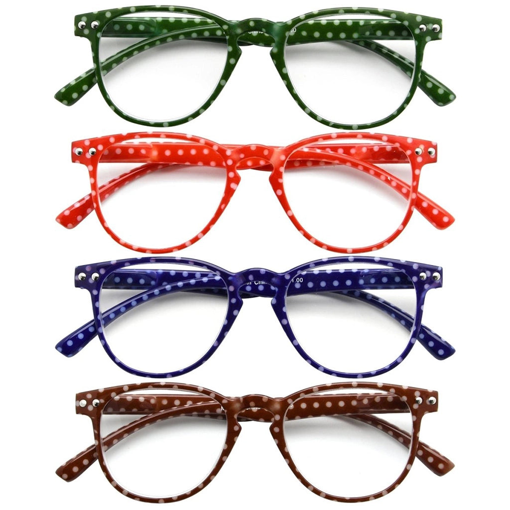 Wobay Reading Glasses 4 Pack