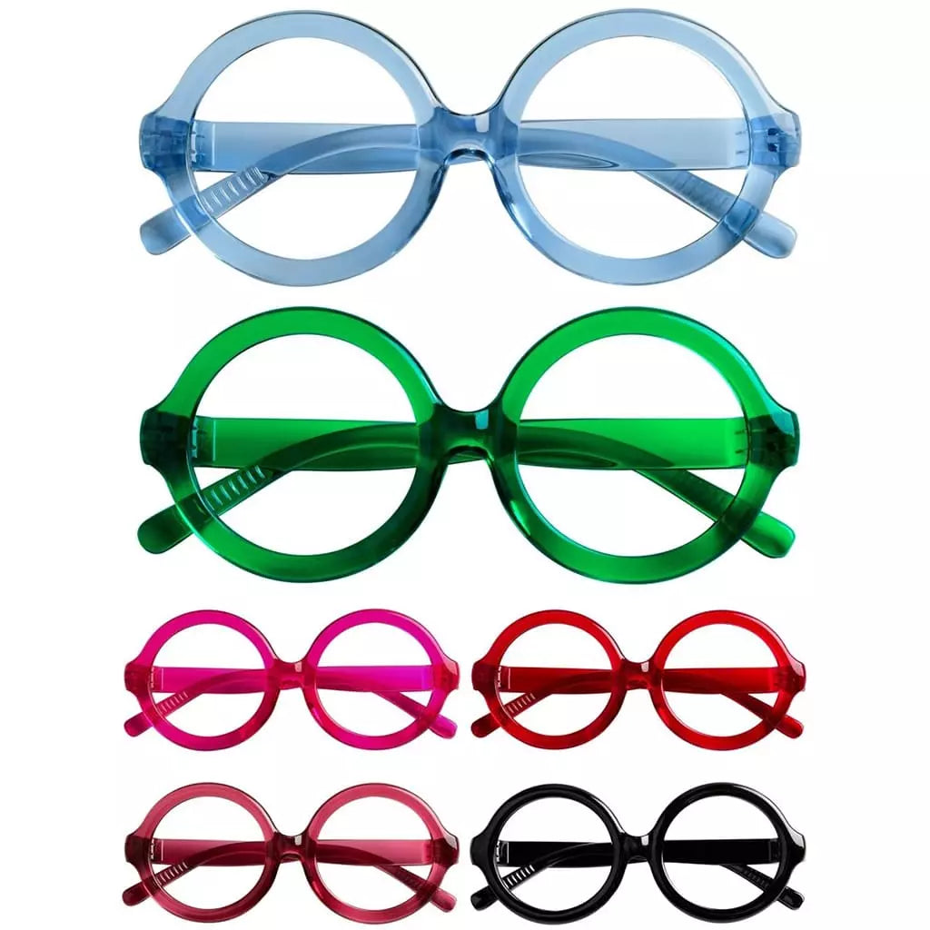 Worbg Metalless Screwless Reading Glasses 6 Pack