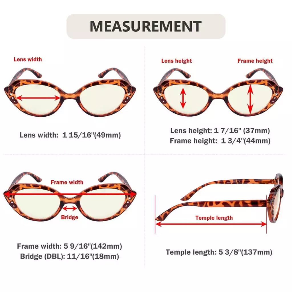 Wojam Blue Light Blocking Reading Glasses Light Yellow Tinted 4 Pack
