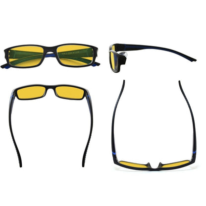 Wovbz Blue Light Blocking Glasses Amber Tinted 10 Pack