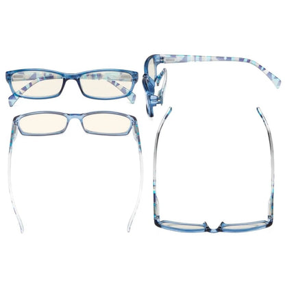 Wowbu Pattern Design Blue Light Filter Reading Glasses 10 Pack