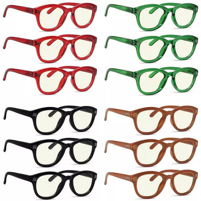 Woibl Blue Light Blocking Glasses Light Yellow Tinted 12 Pack