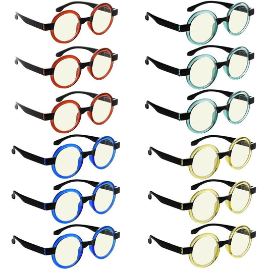 Womac Blue Light Blocking Glasses Light Yellow Tinted 12 Pack