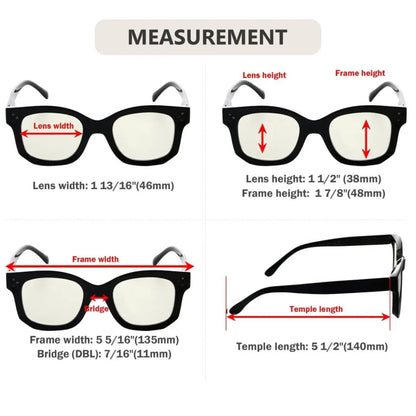 Wotcb Blue Light Blocking Reading Glasses Light Yellow Tinted 12 Pack