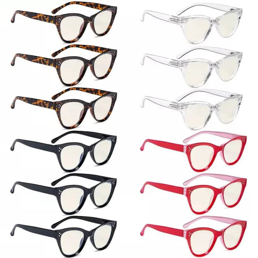 Wowaw Cat-eye Blue Light Blocking Glasses 12 Pack