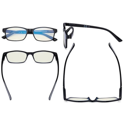 Wowbi Blue Light Filter Glasses Vintage Rectangle 12 Pack