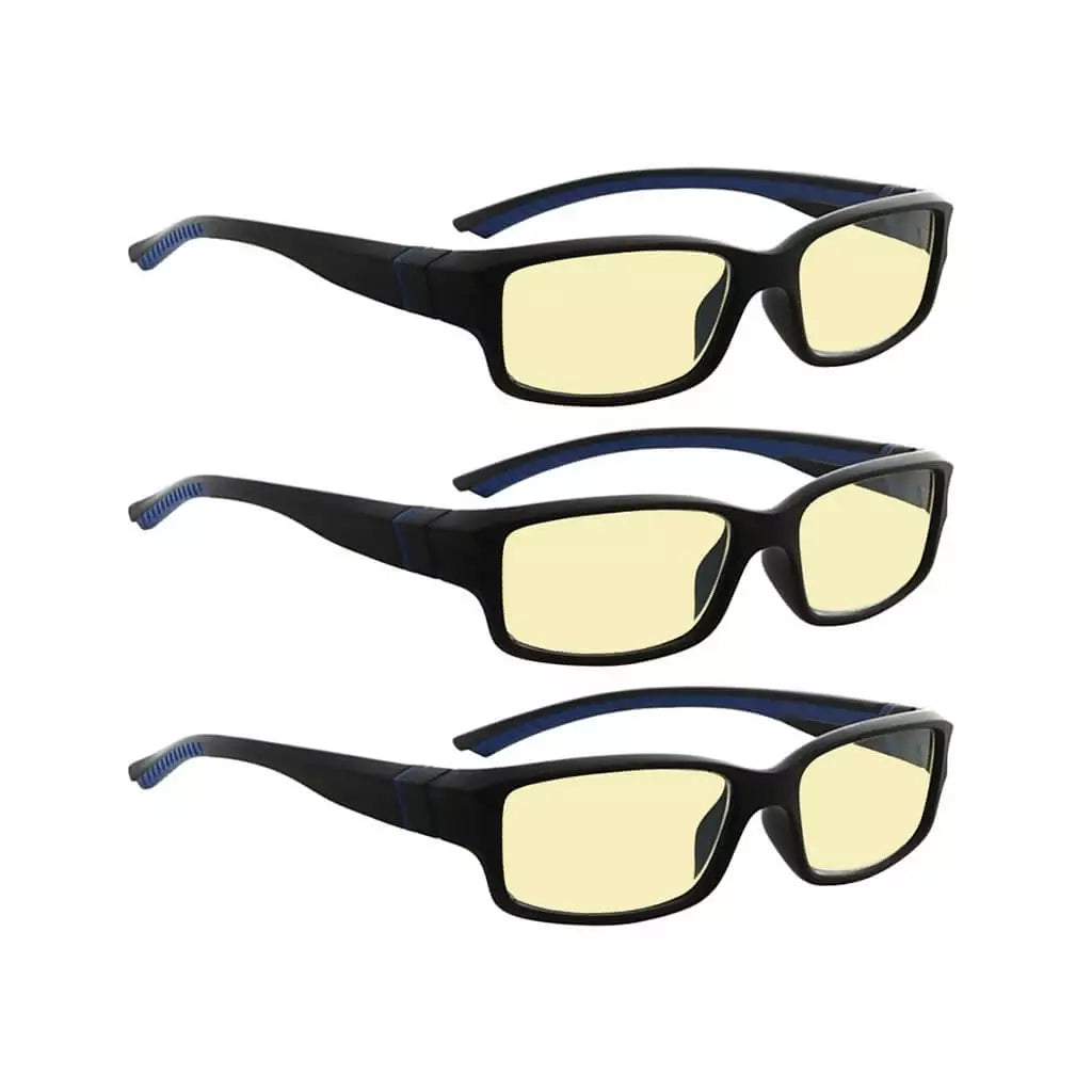 Wopcc Blue Light Blocking Glasses Yellow Tinted 3 Pack