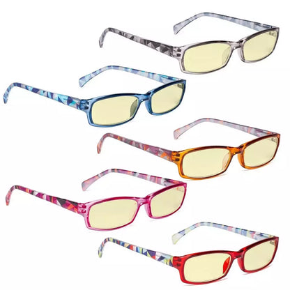 Wopbk Blue Light Blocking Reading Glasses Yellow Tinted 5 Pack