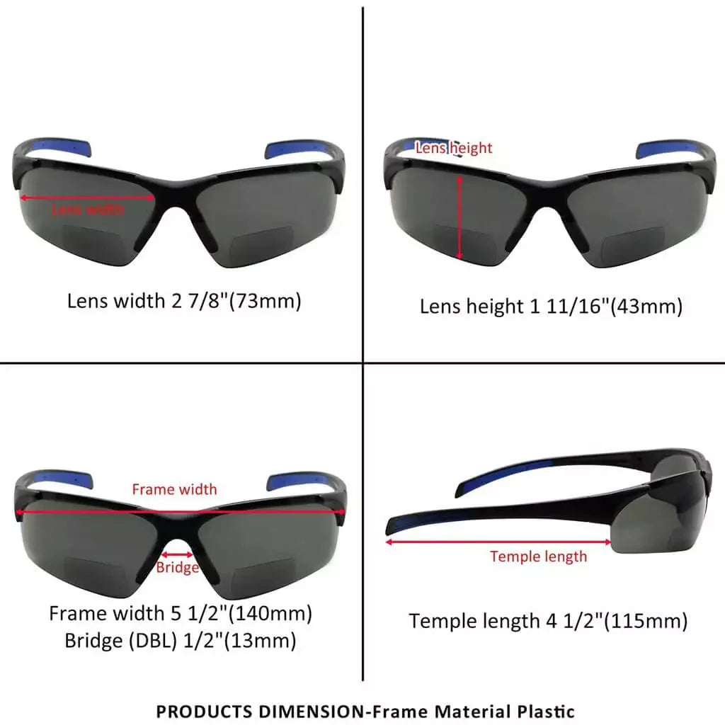 Wokcb Bifocal Reading Sunglasses 2 Pack