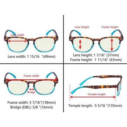 Wotak Blue Light Blocking Glasses Light Yellow Tinted 3 Pack