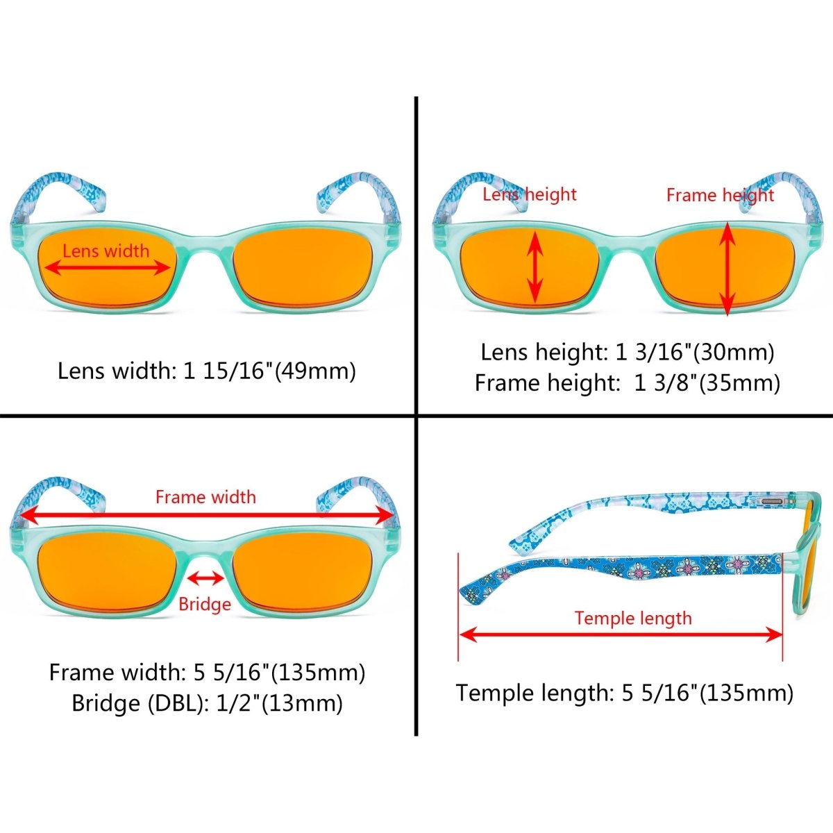 3 Pack Pattern Design Blue Blocking Reading Glasses DS029 - Gr8sight
