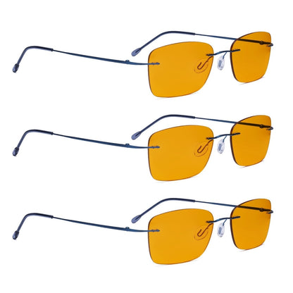 3 Pack Rimless Blue Light Blocking Reading Glasses - Gr8sight