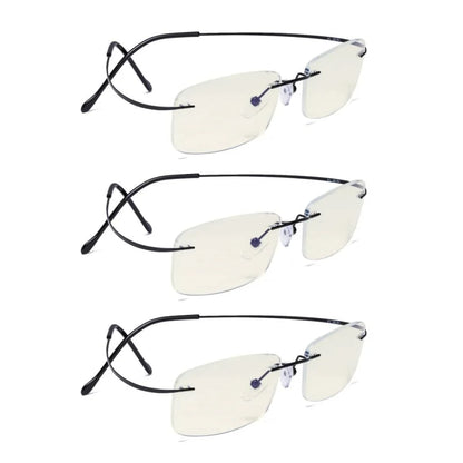 Wotbl Blue Light Blocking Reading Glasses Light Yellow Tinted 3 Pack