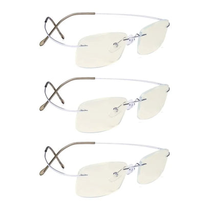 Wotbl Blue Light Blocking Reading Glasses Light Yellow Tinted 3 Pack