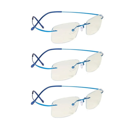 3 Pack Rimless Blue Light Filter Readers UVR1508 - Gr8sight