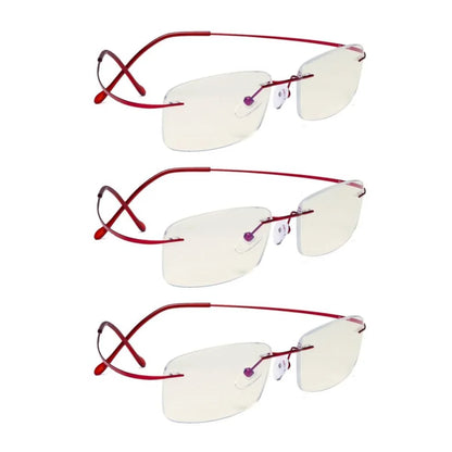 3 Pack Rimless Blue Light Filter Readers UVR1508 - Gr8sight