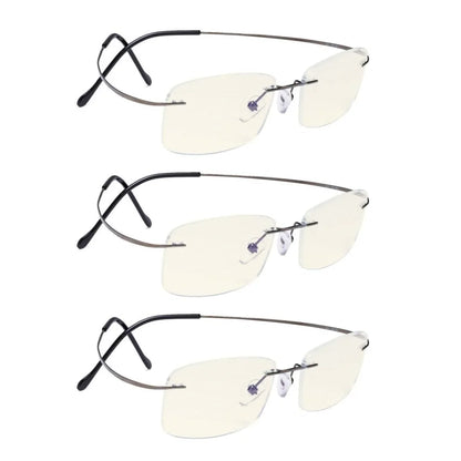 3 Pack Rimless Blue Light Filter Readers UVR1508 - Gr8sight