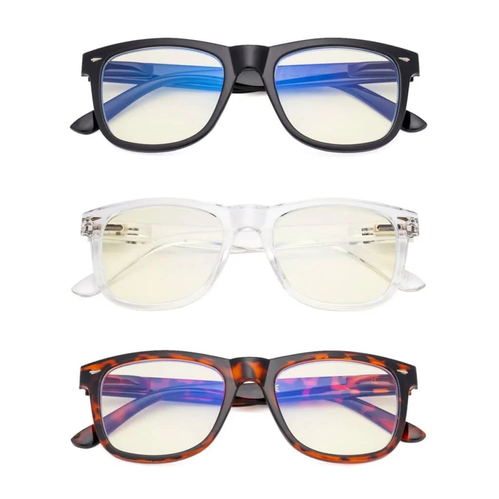 Wotam Blue Light Blocking Reading Glasses Light Yellow Tinted 3 Pack