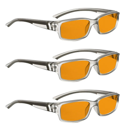 3 Pack Stylish Blue Light Blocking Reading Glasses DSXM01 - Gr8sight