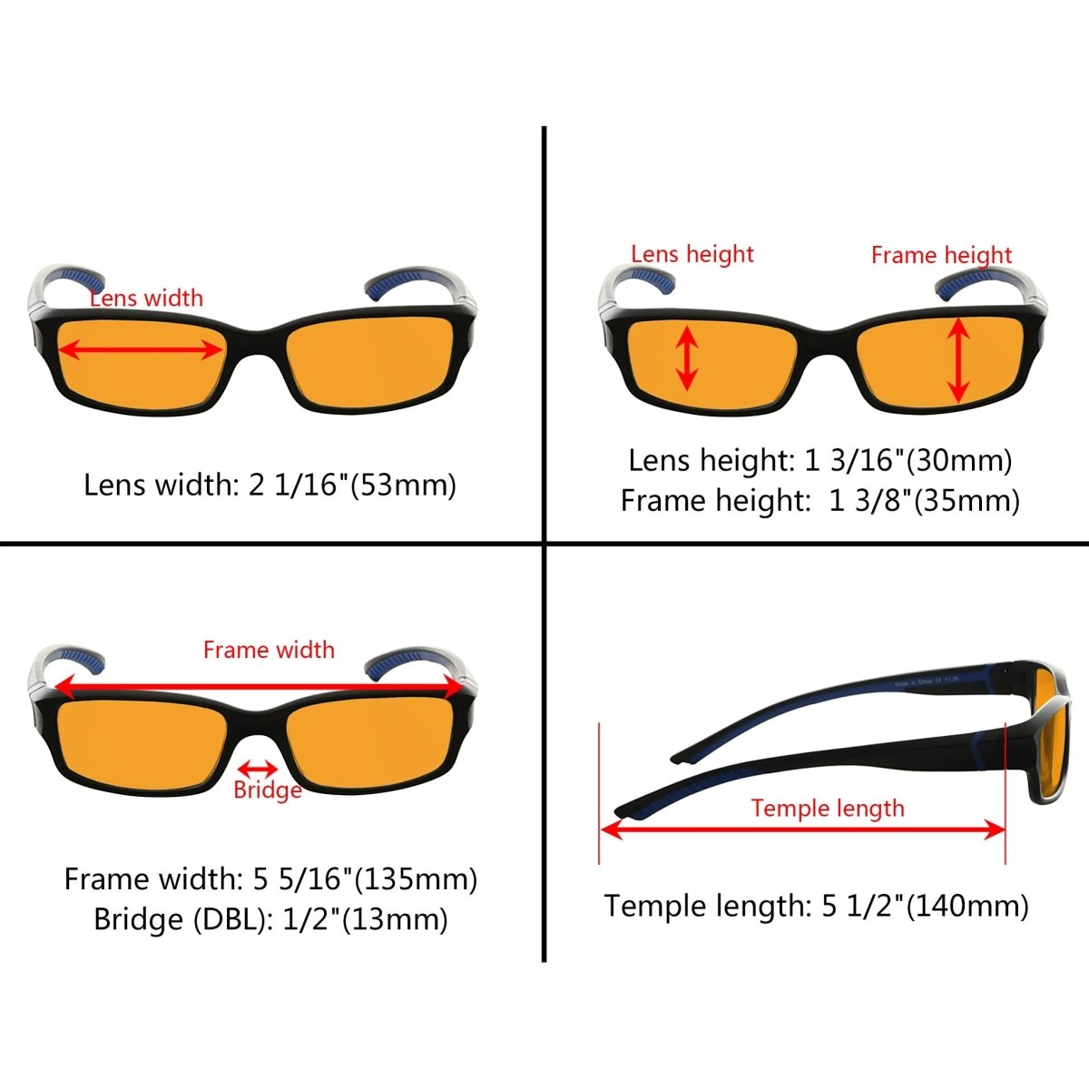 3 Pack Stylish Blue Light Blocking Reading Glasses DSXM01 - Gr8sight