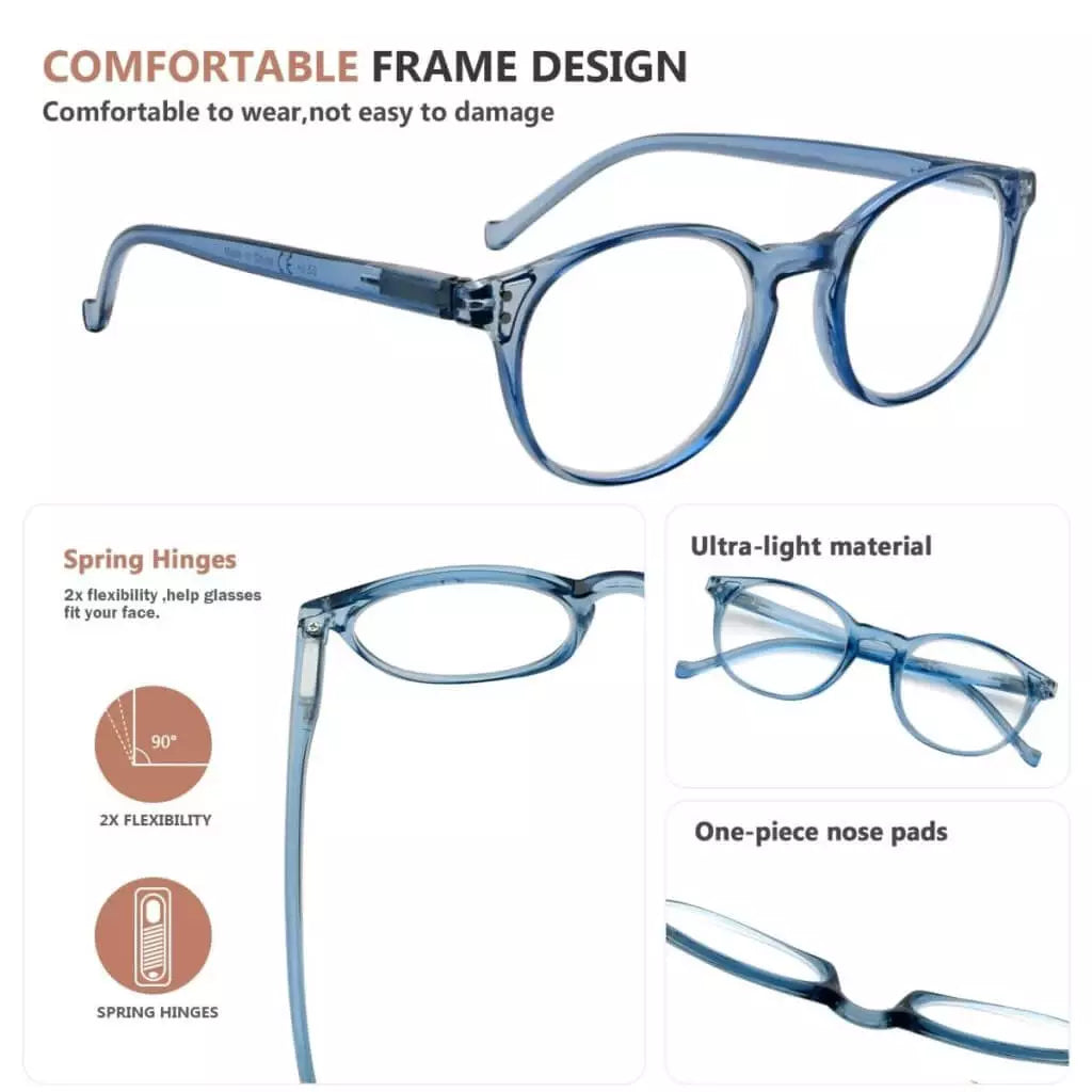 Wokbi Reading Glasses 5 Pack