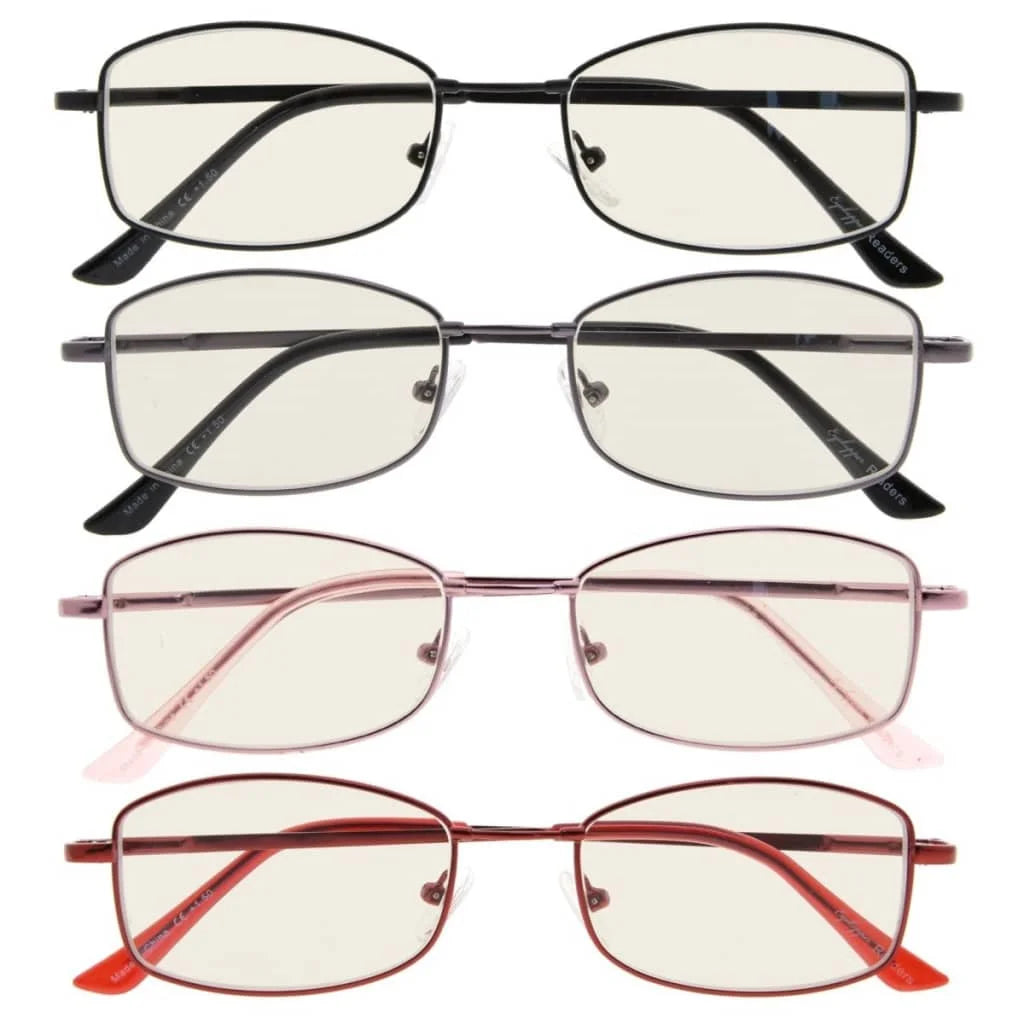 Wotbx Blue Light Blocking Glasses Light Yellow Tinted 4 Pack