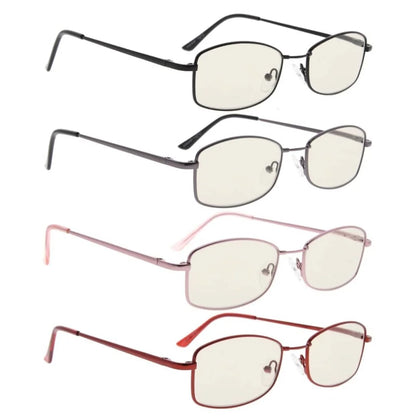 Wotbx Blue Light Blocking Glasses Light Yellow Tinted 4 Pack