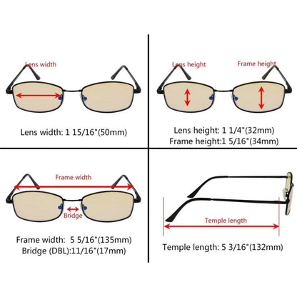 Wotbx Blue Light Blocking Glasses Light Yellow Tinted 4 Pack