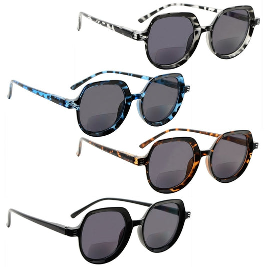4 Pack Bifocal Sunglasses Vintage Sunshine Readers SBR2016 - Gr8sight