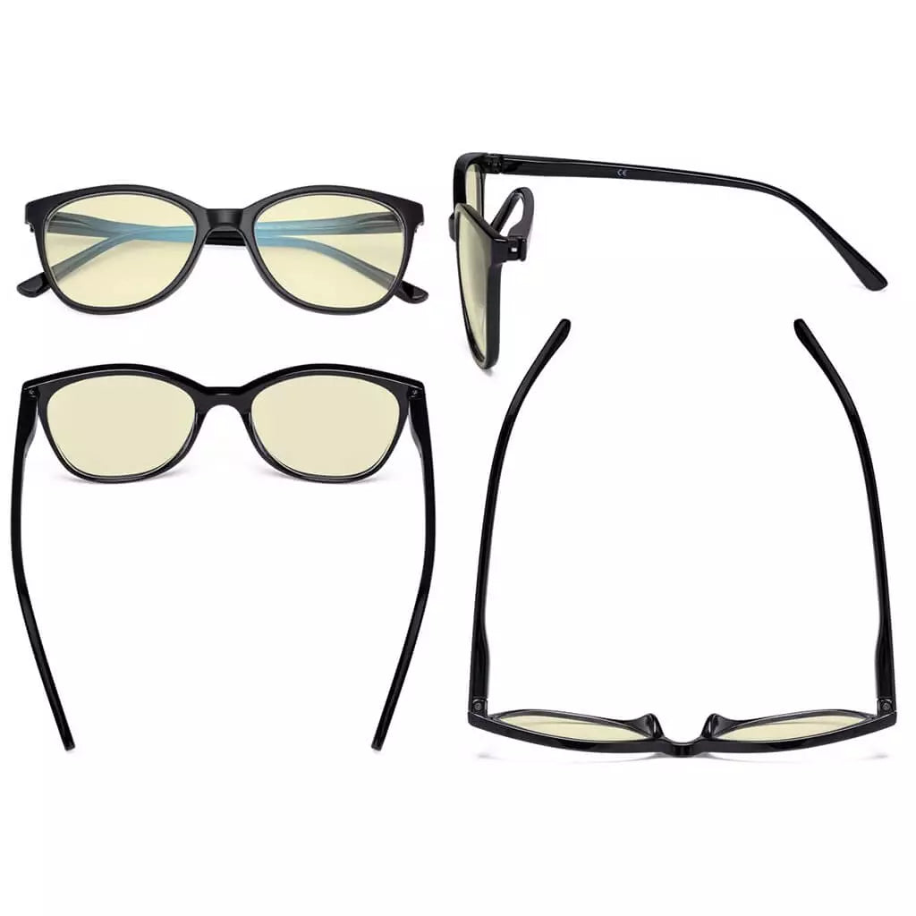 Wopbm Blue Light Blocking Glasses Yellow Tinted 4 Pack