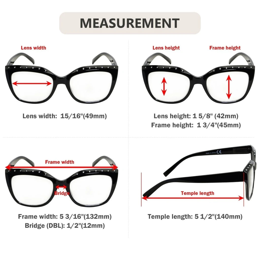 Wodbs Reading Glasses 4 Pack
