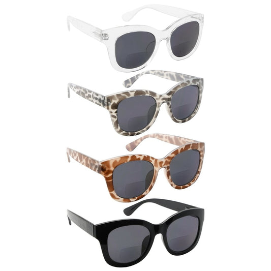 4 Pack Fashionable Bifocal Sunglasses Elegant Sunshine Readers SBR1555 - Gr8sight