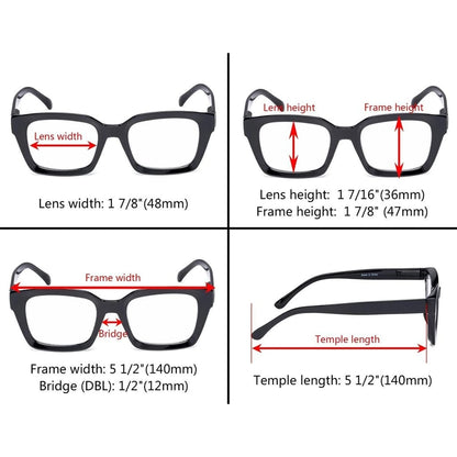 Wokao Reading Glasses 4 Pack