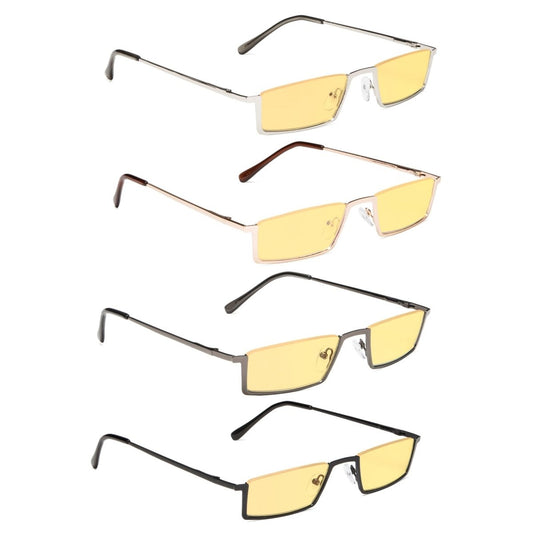 4 Pack Half - Rim Blue Light Blocking Reading Glasses HPCG1613 - Gr8sight