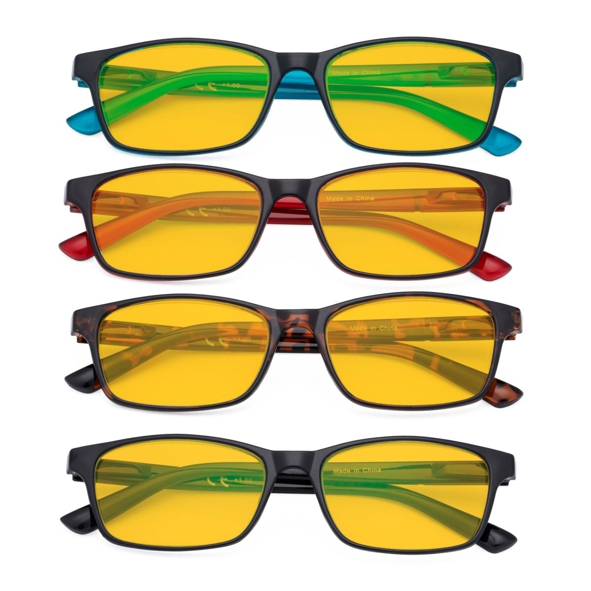 4 Pack Modern Blue Light Blocking Reading Glasses HPE19042 - Gr8sight